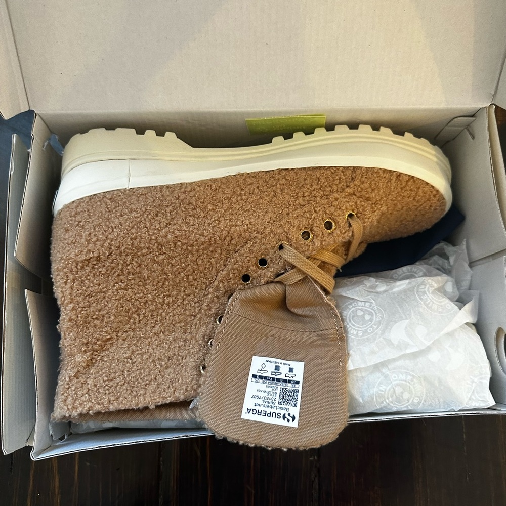 Superga x Something Navy Boots